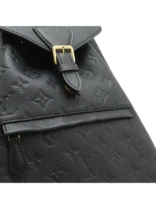 Louis Vuitton Monogram Empreinte Montsouris PM Backpack Noir Black With Charm main image 6